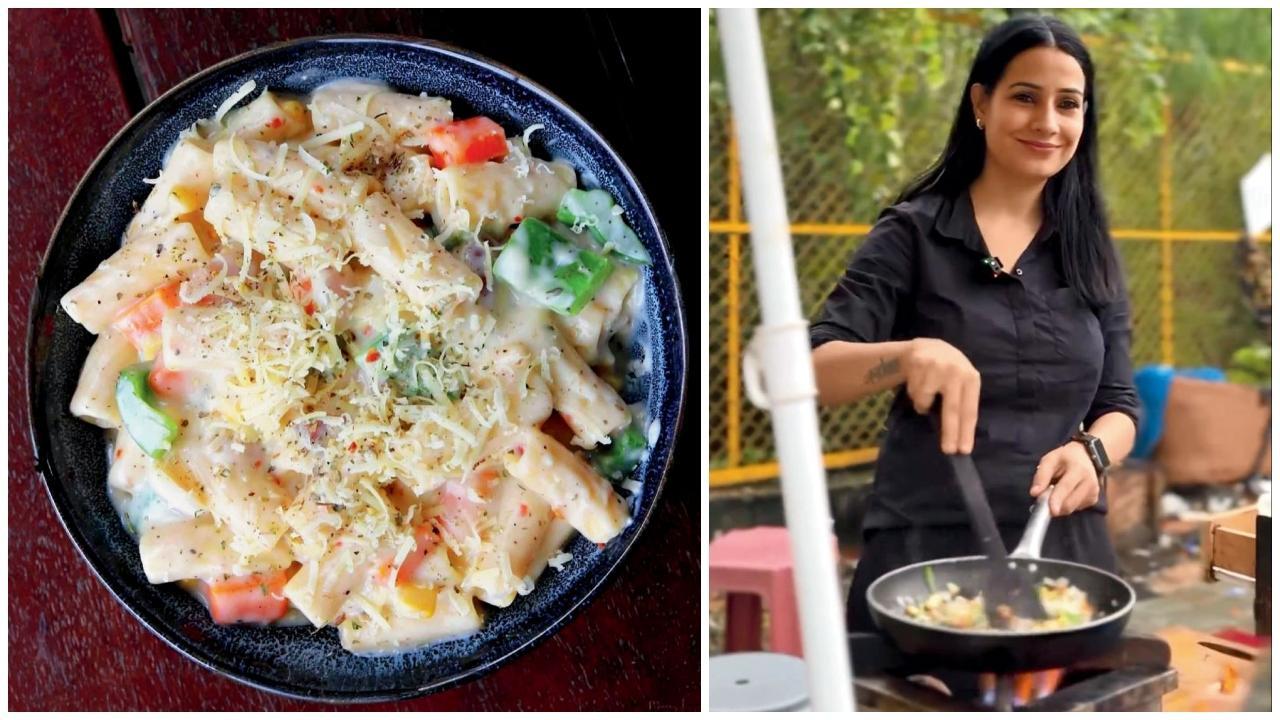 ચીઝ વેજિટેબલ પાસ્તા અને પિન્કી સિંહ શેરાવત