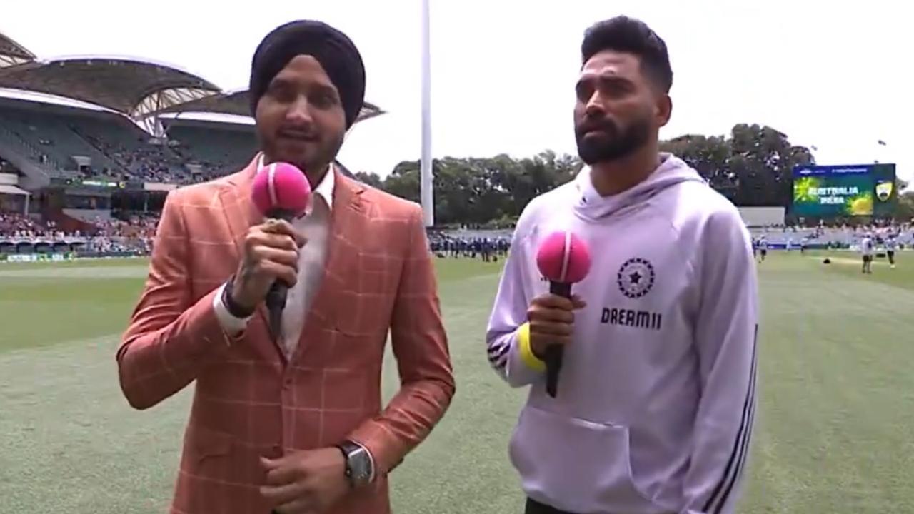 હરભજન સિંહ અને મોહમ્મદ સિરાજ (તસવીર: સોશિયલ મીડિયા)