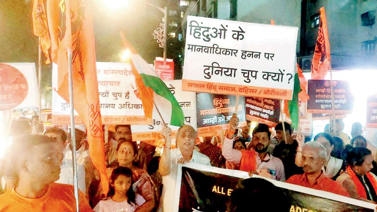 ગઈ કાલે દહિસરમાં નીકળેલી રૅલીમાં મોટી સંખ્યામાં લોકો જોડાયા હતા