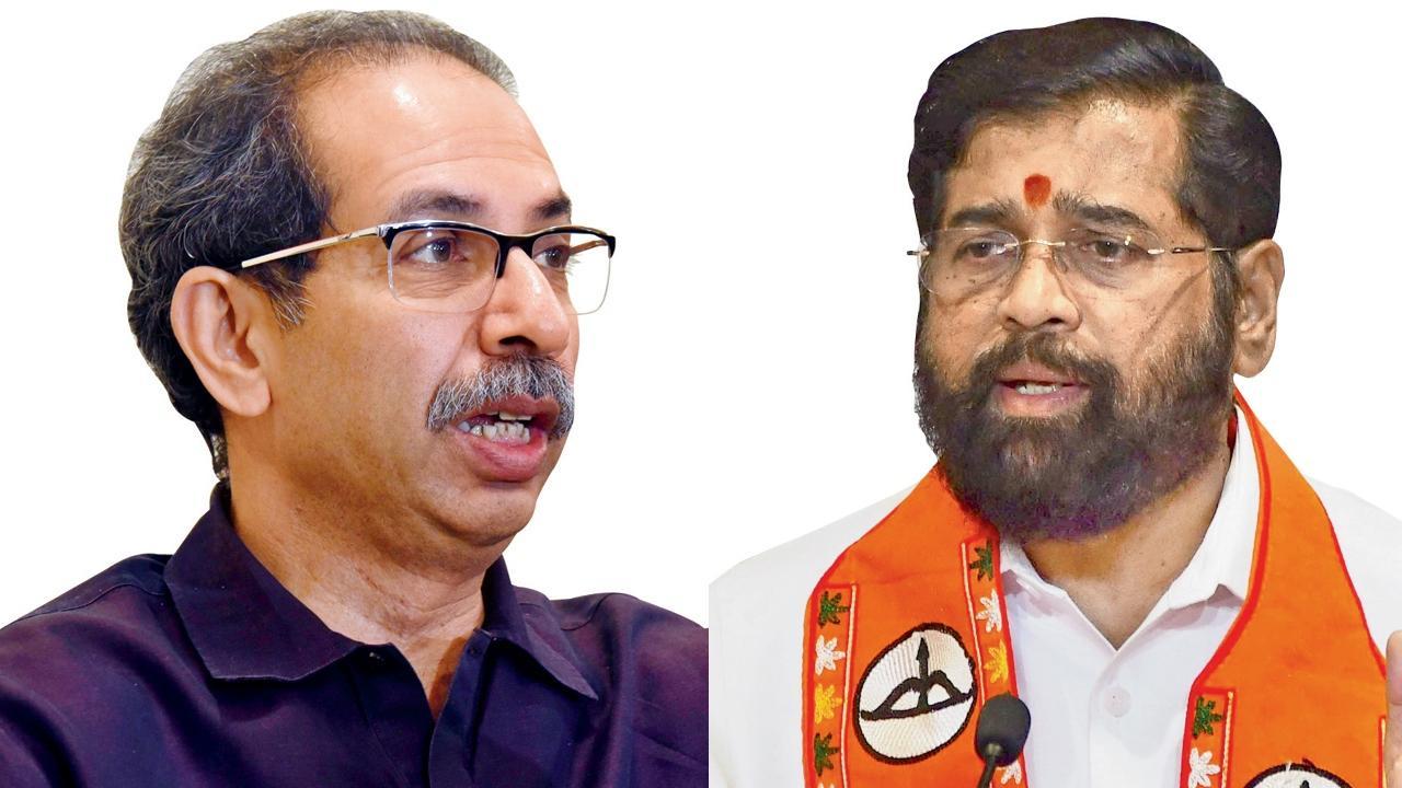 ઉદ્ધવ ઠાકરે, એકનાથ શિંદે