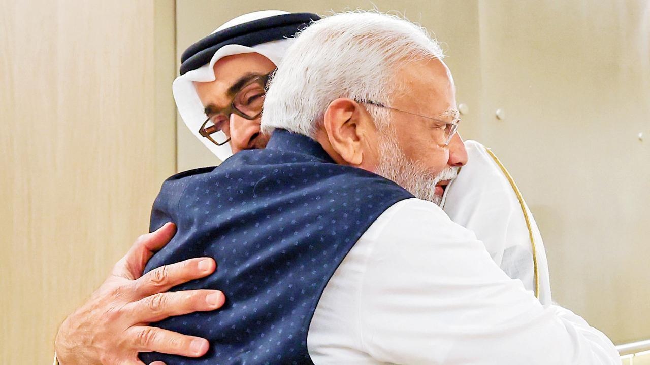 વડાપ્રધાન મોદી , યુએઈના પ્રમુખ