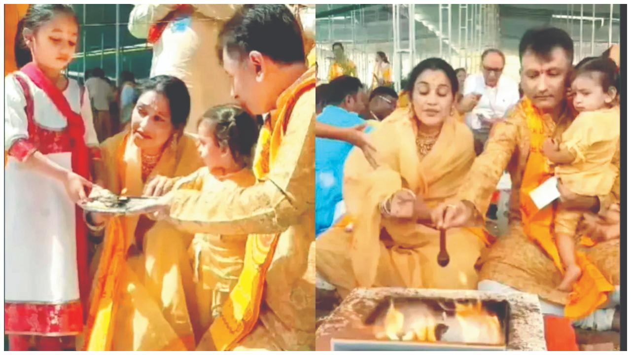 અશ્વમેધ યજ્ઞમાં સામેલ થઈને ખુશ થઈ દયાબહેન