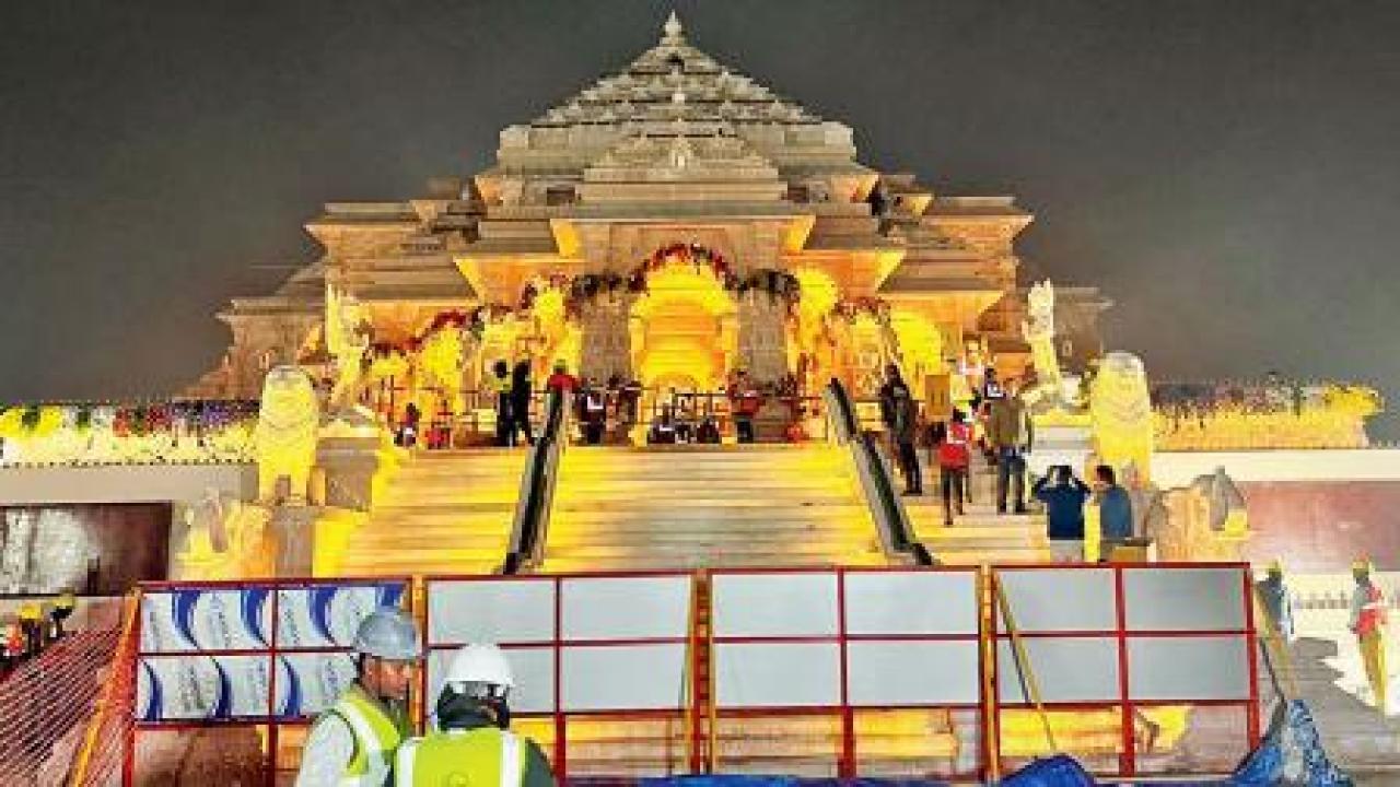 રામ મંદિર ની લેટેસ્ટ તસવીર