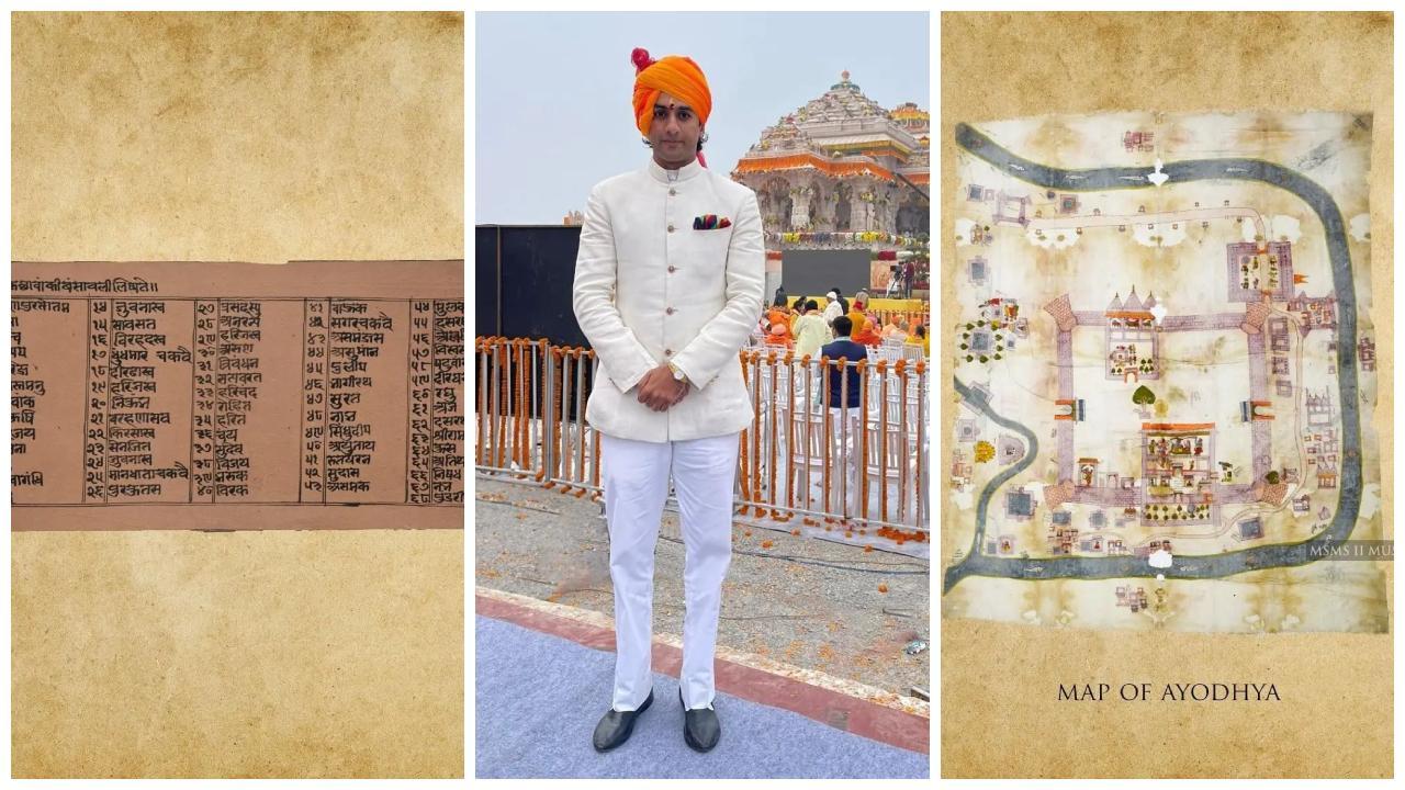 વંશાવલી, પદ્મનાભ સિંહ અને અયોધ્યાનો નકશો (તસવીર: ઈન્સ્ટાગ્રામ)
