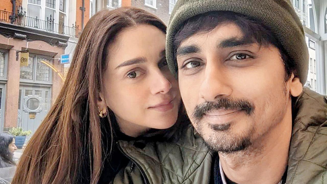 અદિતિ રાવ હૈદરી અને સિદ્ધાર્થ