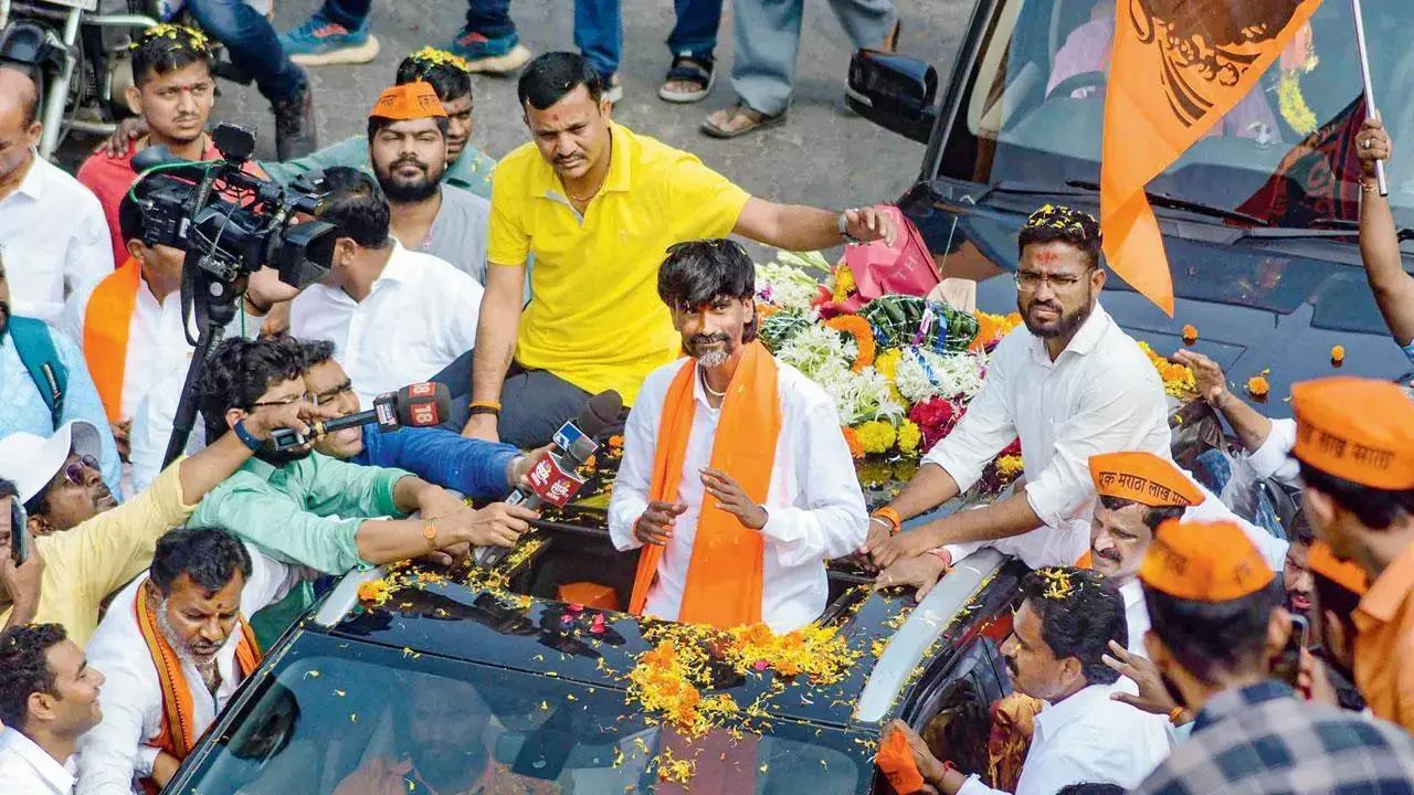 મનોજ જરાંગે. તસવીર: પીટીઆઈ