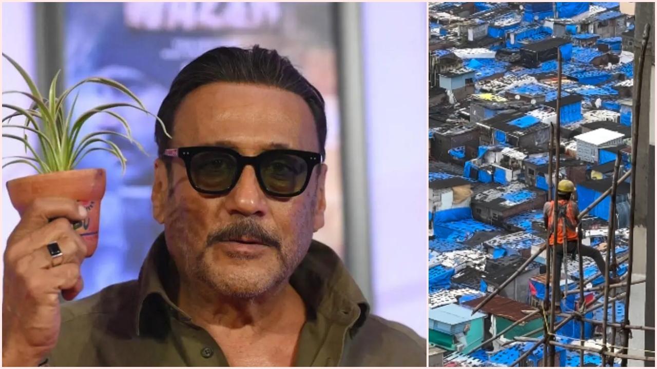 જેકી શ્રોફ અને તેમણે શેર કરેલા વીડિયોમાંથી લેવાયેલો સ્ક્રીન ગ્રેબ