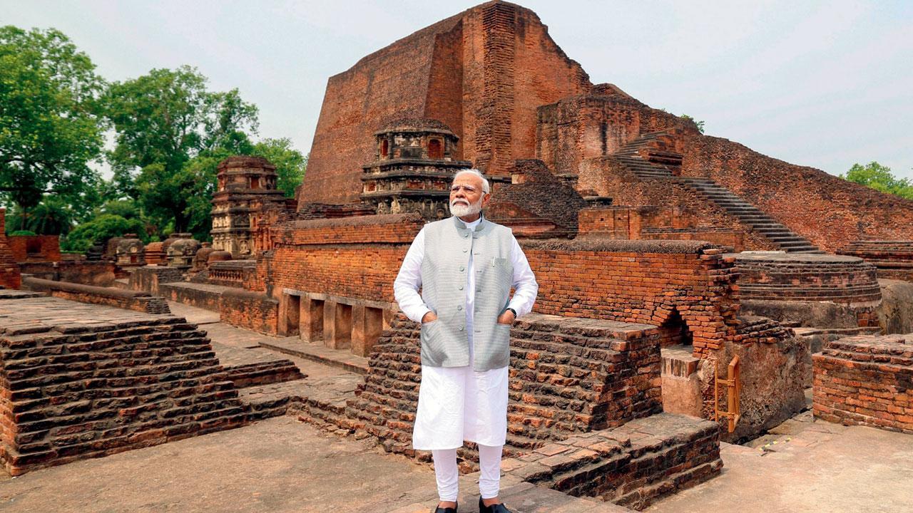 વડા પ્રધાન નરેન્દ્ર મોદીએ ગઈ કાલે બિહારના રાજગીરમાં નાલંદા યુનિવર્સિટીના નવા કૅમ્પસનું લોકાર્પણ કર્યું હતું.