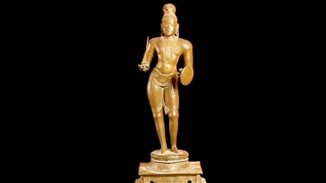 ૫૦૦ વર્ષ જૂની એક સંતની બ્રૉન્ઝની મૂર્તિ