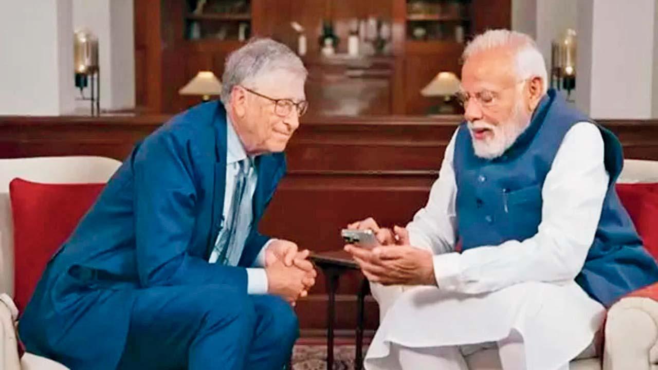 નરેન્દ્ર મોદી, બિલ ગેટ્સ 