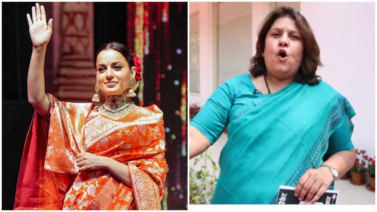 કંગના રનૌત અને સુપ્રિયા શ્રીનેત