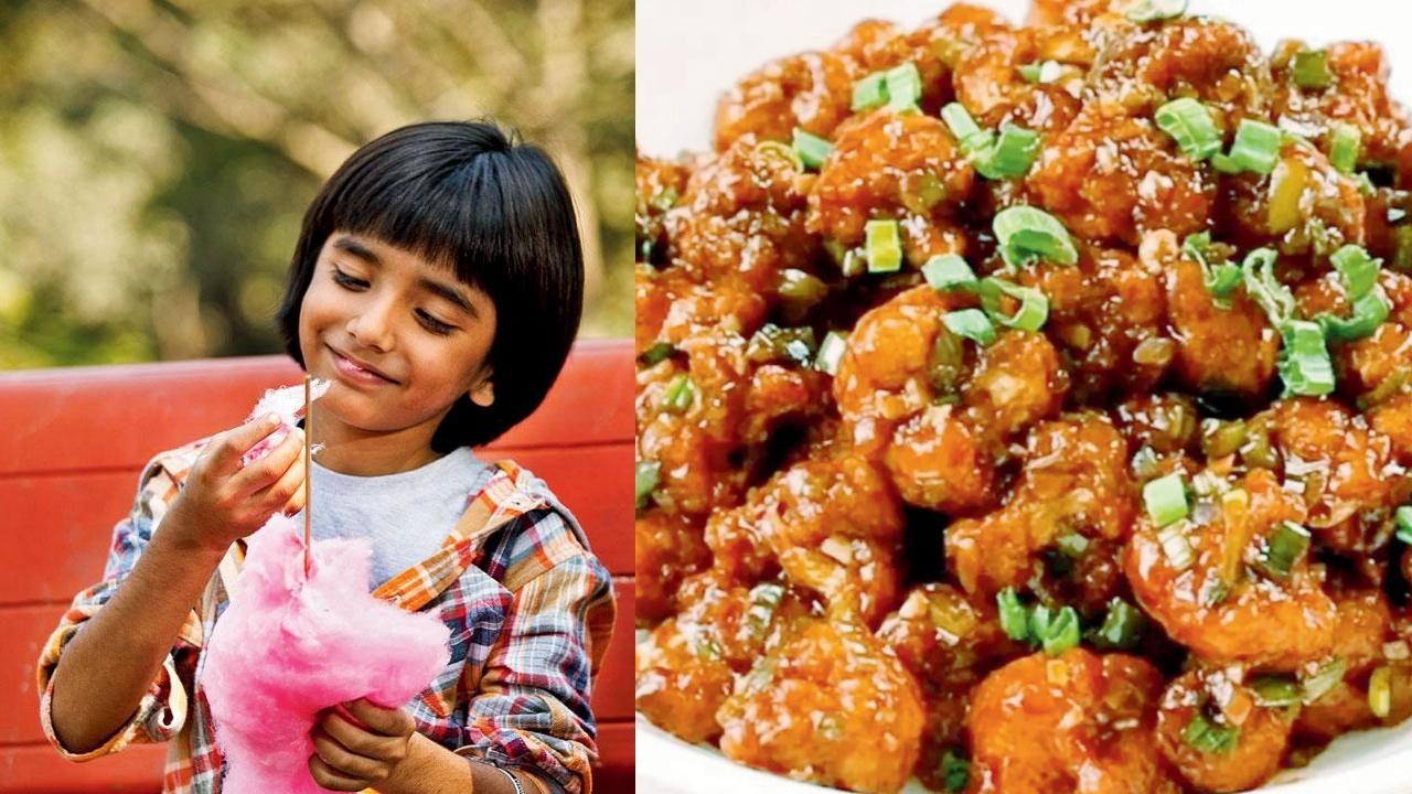 કૉટન કેન્ડી અને મન્ચુરિયનની પ્રતીકાત્મક તસવીર