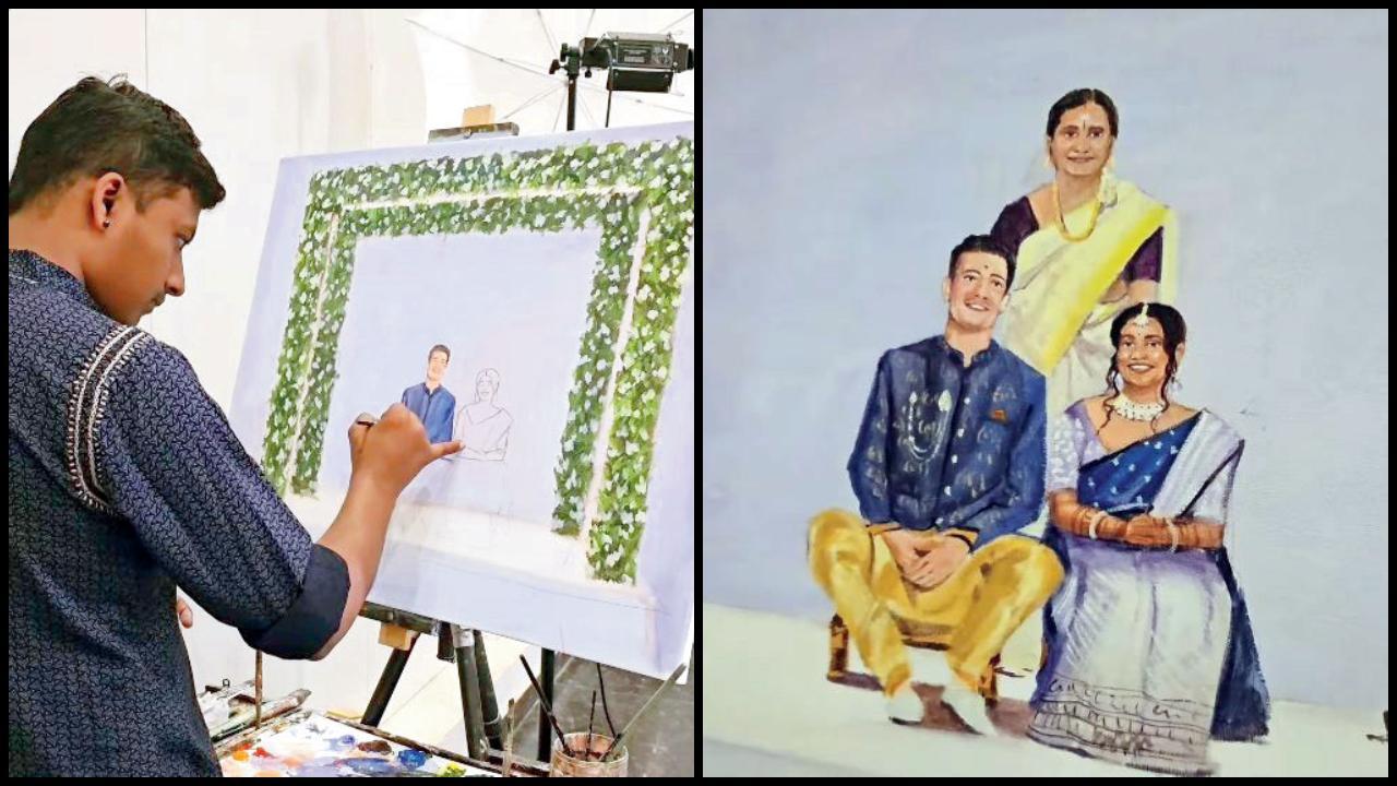 કન્યાના ભાઈએ એક લાઇવ વેડિંગ-પેઇન્ટરને બોલાવ્યો હતો 