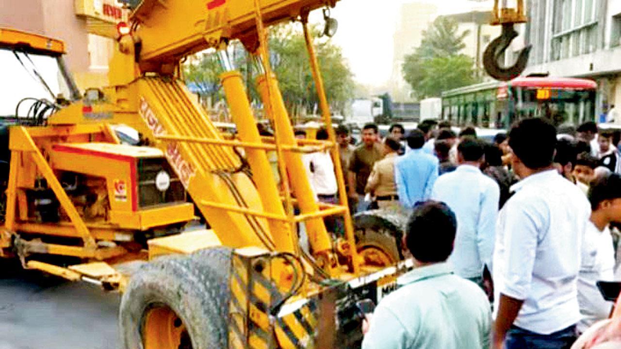 અકસ્માતની તસવીર