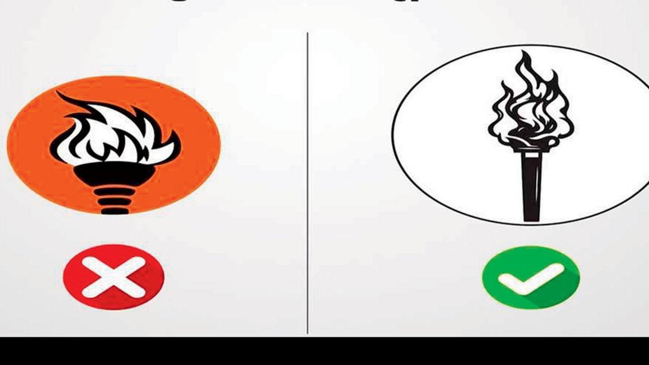 ઉદ્ધવ બાળાસાહેબ ઠાકરે-UBT પક્ષ મશાલ ચૂંટણીચિહ્ન