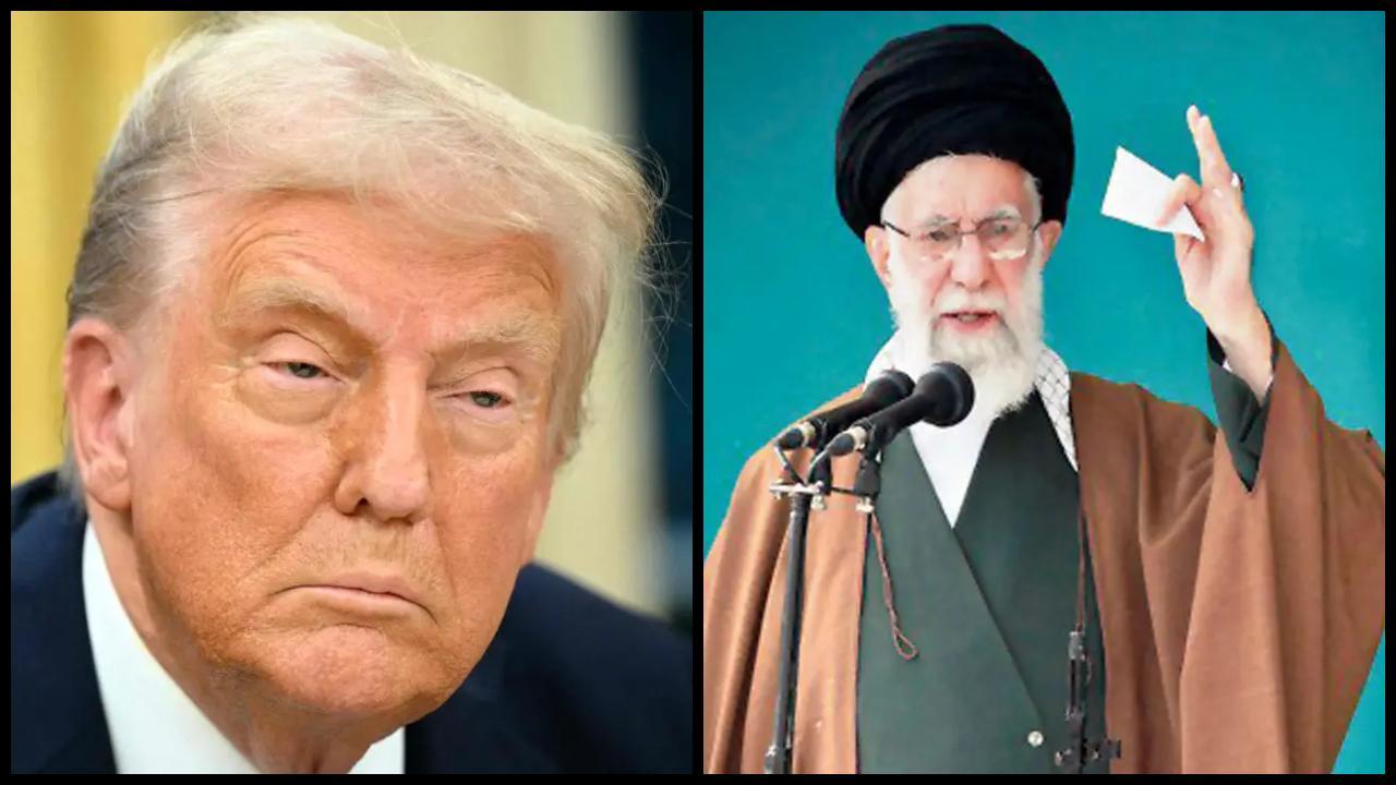 ડોનાલ્ડ ટ્રમ્પ અને આયાતુલ્લાહ અલી ખામેની (તસવીર: મિડ-ડે)