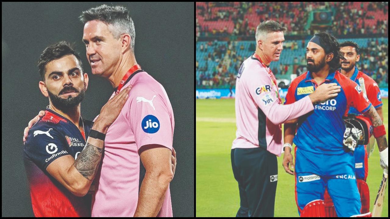  કે. એલ. રાહુલ, કેવિન પીટરસન અને વિરાટ કોહલી