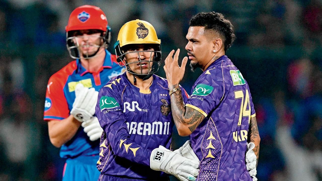 સુનીલ નારાયણે ત્રણ વિકેટ લીધી હતી