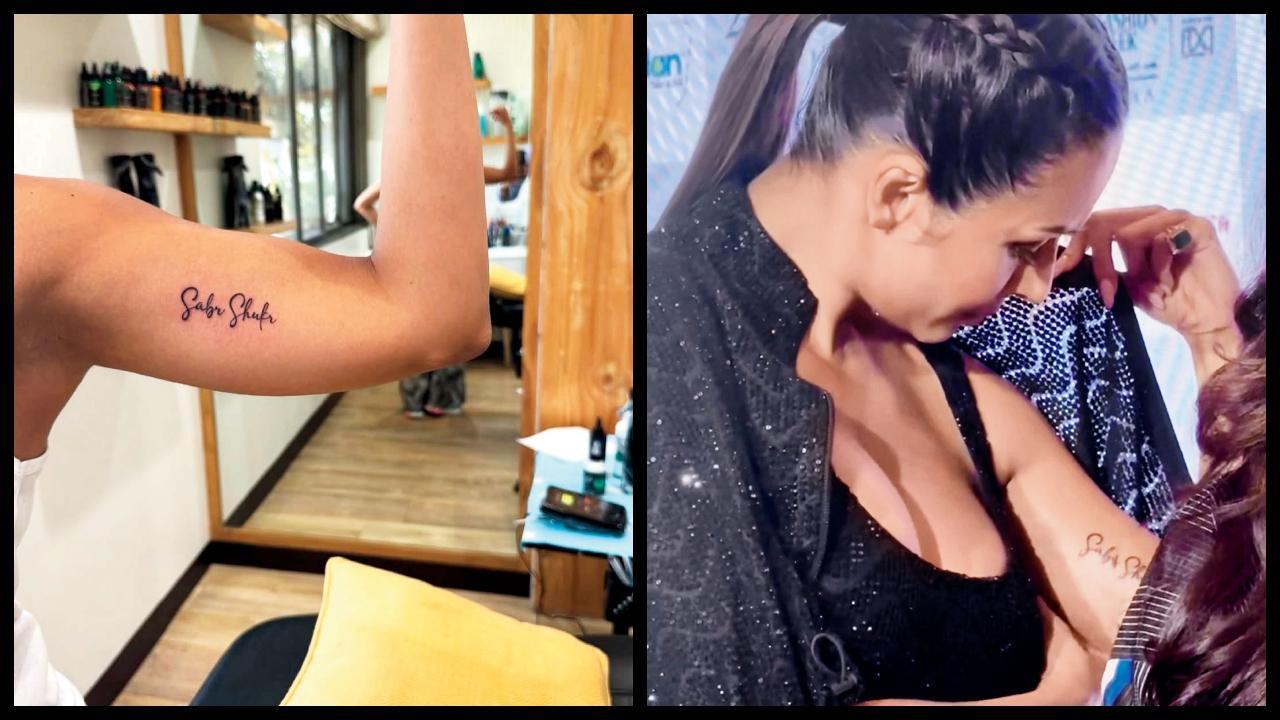 મલાઇકાએ આ ટૅટૂ અર્જૂન કપૂર સાથેના બ્રેકઅપ પછી બનાવડાવ્યું છે