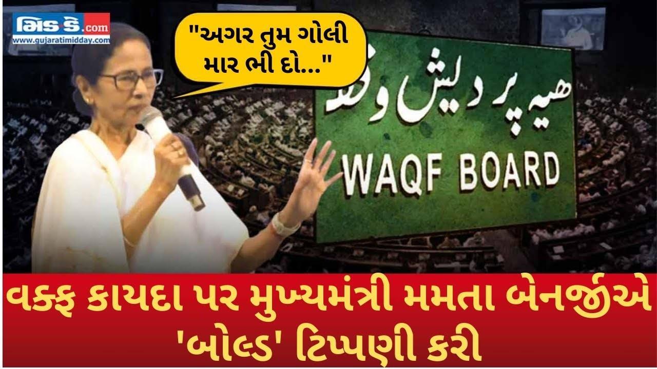 વક્ફ કાયદા પર મુખ્યમંત્રી મમતા બેનર્જીએ `બોલ્ડ` ટિપ્પણી કરી