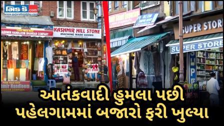 પહલગામમાં સ્થિતિસ્થાપકતા: આતંકવાદી હુમલા પછી પ્રવાસીઓ પાછા ફર્યા, બજારો ફરી ખૂલી