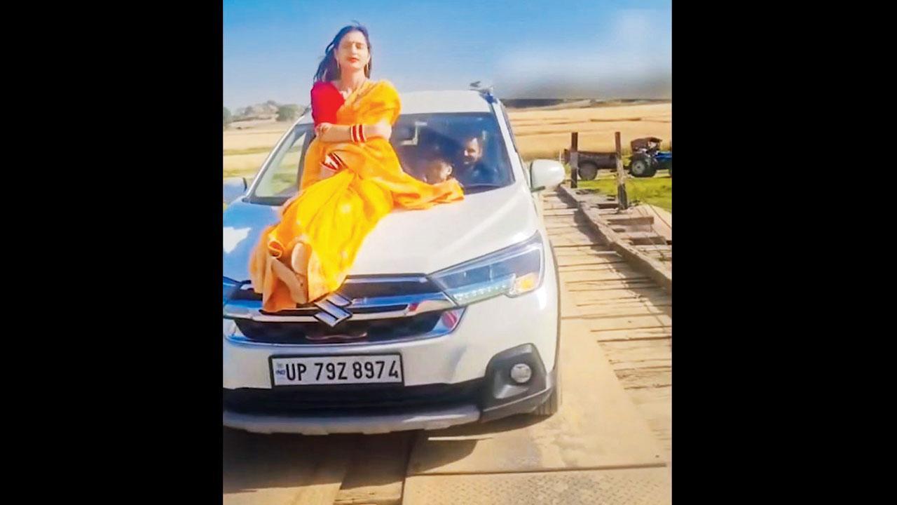 વાયરલ વીડિયોનો સ્ક્રીનગ્રૅબ