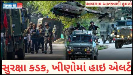 પહલગામ આતંકવાદી હુમલા બાદ કાશ્મીરમાં સુરક્ષા કડક; મોટા પાયે સર્ચ ઓપરેશન ચાલુ