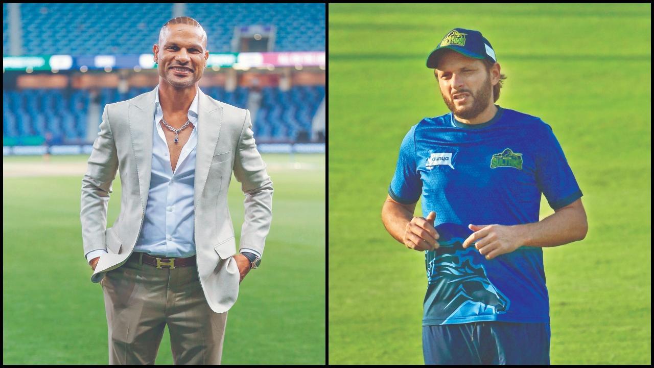 શાહિદ આફ્રિદી અને શિખર ધવન