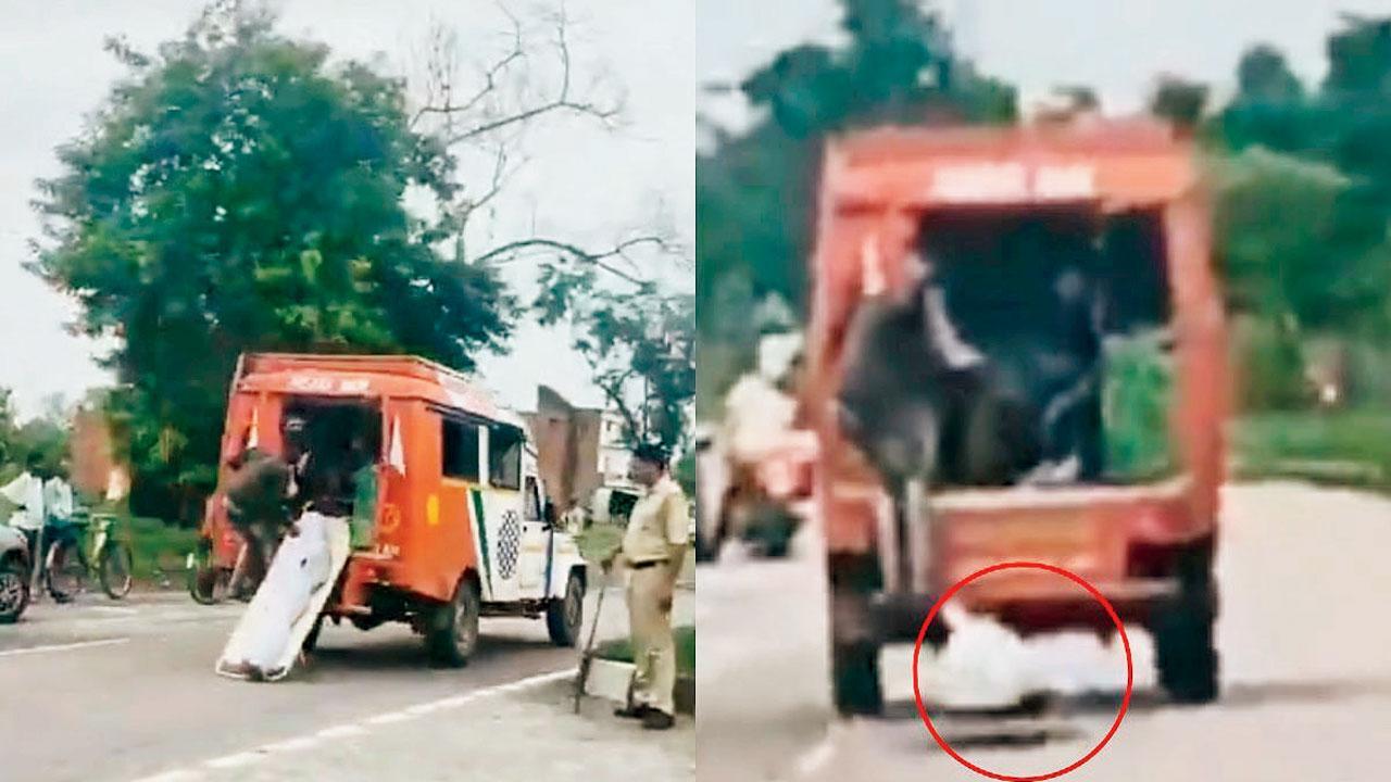 યુવાનની હત્યા બાદ હાઇવે જૅમ કરવા મૃતદેહને ચાલતી ઍમ્બ્યુલન્સમાંથી સ્ટ્રેચર સાથે ફેંકી દીધો