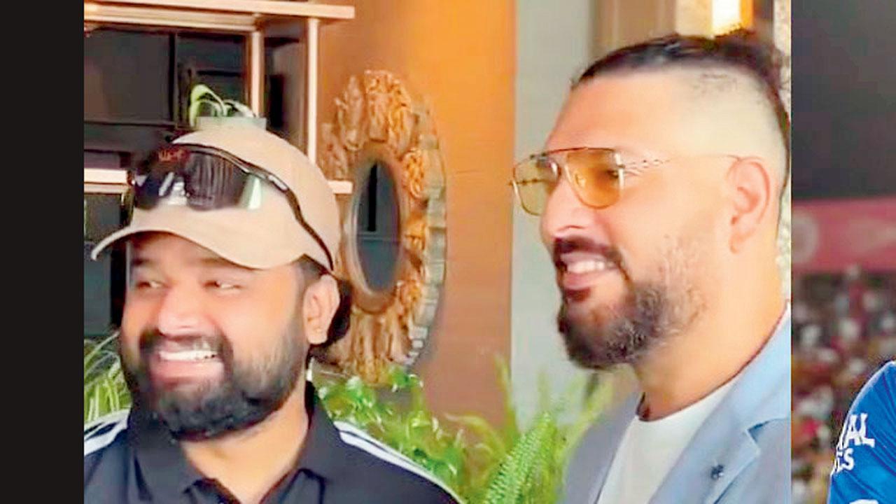 યુવરાજ સિંહ, રોહિત શર્માના હમશકલ સાથે