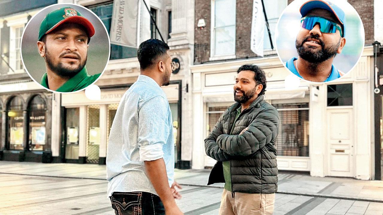 શાકિબ-અલ-હસન અને રોહિત શર્માની લંડનમાં થઈ હતી મુલાકાત