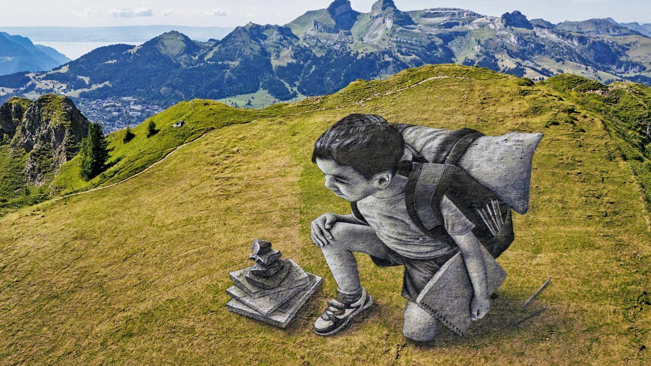 પેઇન્ટિંગ્સ જે ધરતીમાં ભળી જાય