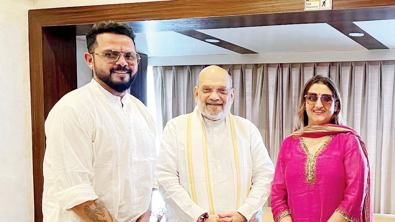 અમિત શાહને મળીને દેશની પ્રગતિમાં યોગદાન આપવા પ્રેરિત થયો શ્રીસાન્ત