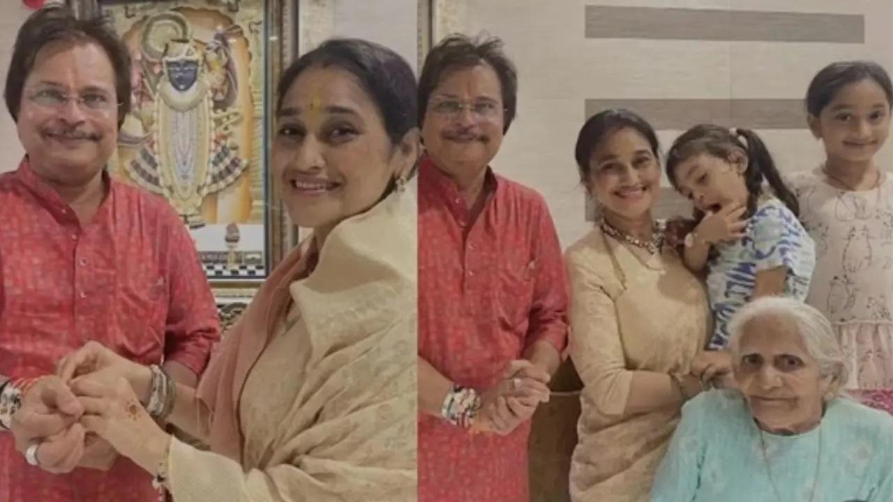  `તારક મેહતા`ના દયાબેને બાંધી રાખડી, આસિત મોદી લાગ્યા દિશા વાકાણીને પગે