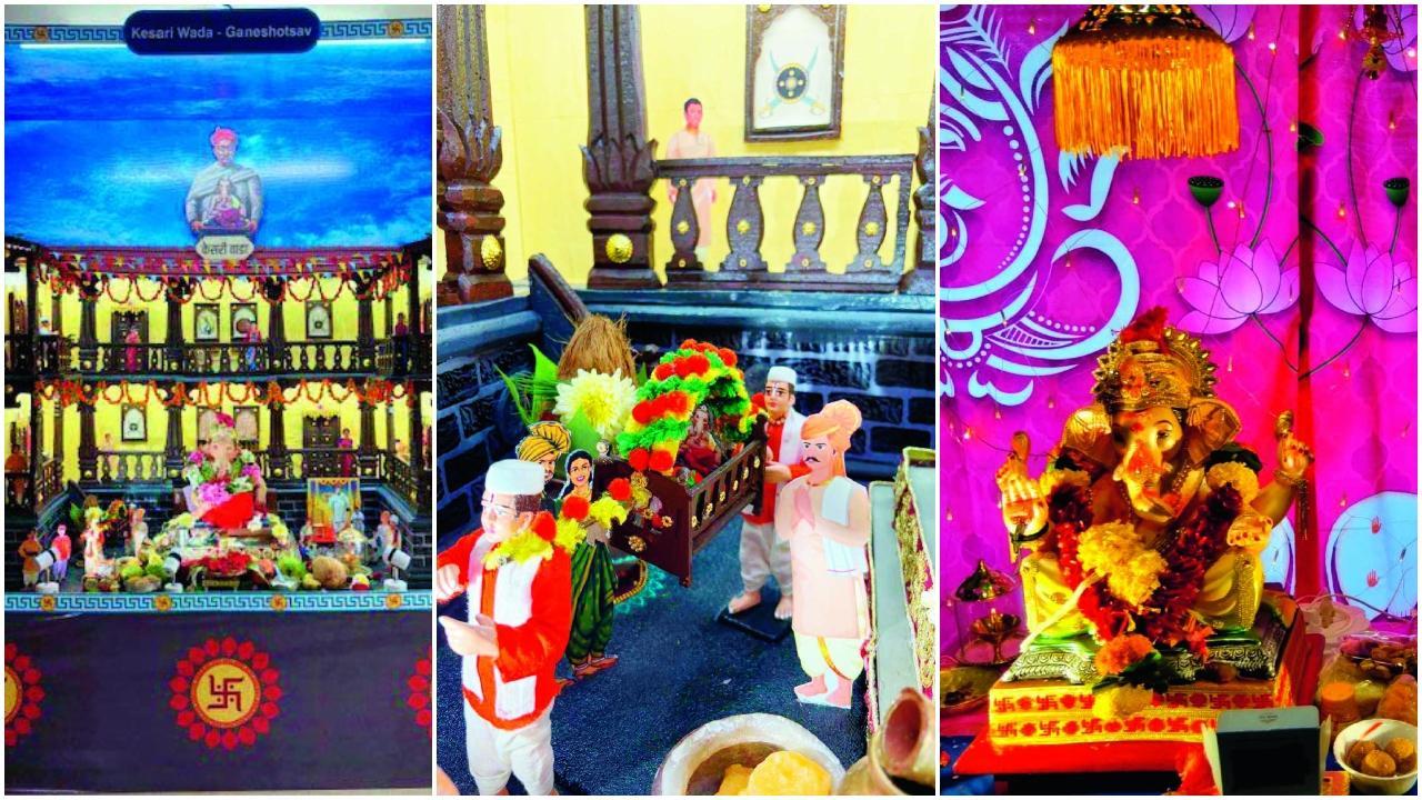 મુંબઈના આ પરિવારોએ બાપ્પા માટે કરી નોખી સજાવટ