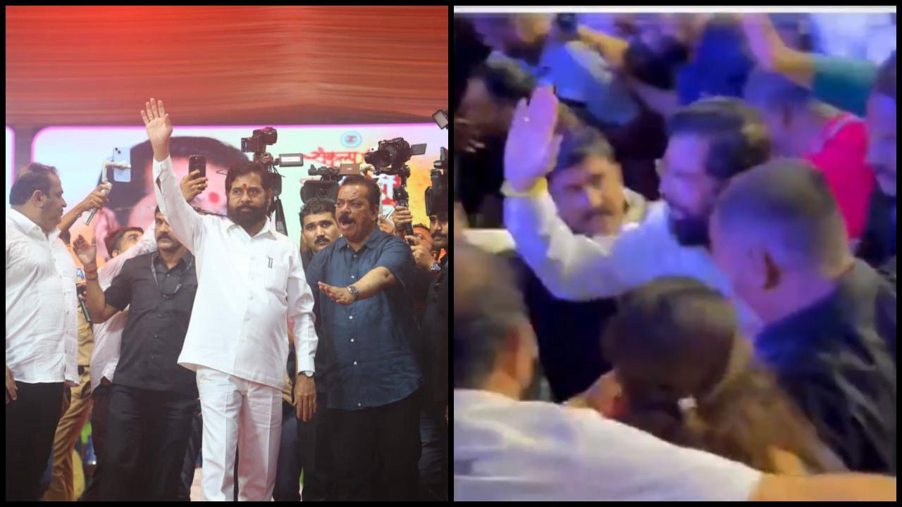 એકનાથ શિંદે (વાયરલ વીડિયોમાંથી સ્ક્રીન શૉટ: X)