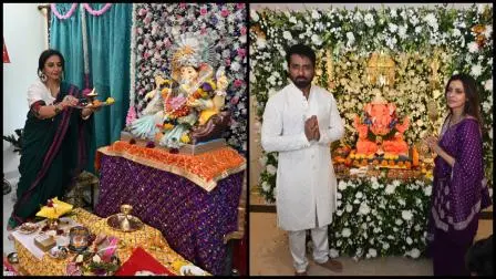 દિવ્યા દત્તાનાં ઘરે ગણેશોત્સવની ધામધૂમથી ઉજવણી અને સોનુ સૂદના ગંગોત્રી બંગલાને શણગારવામાં આવ્યો (તસવીરો: સતેજ શિંદે)