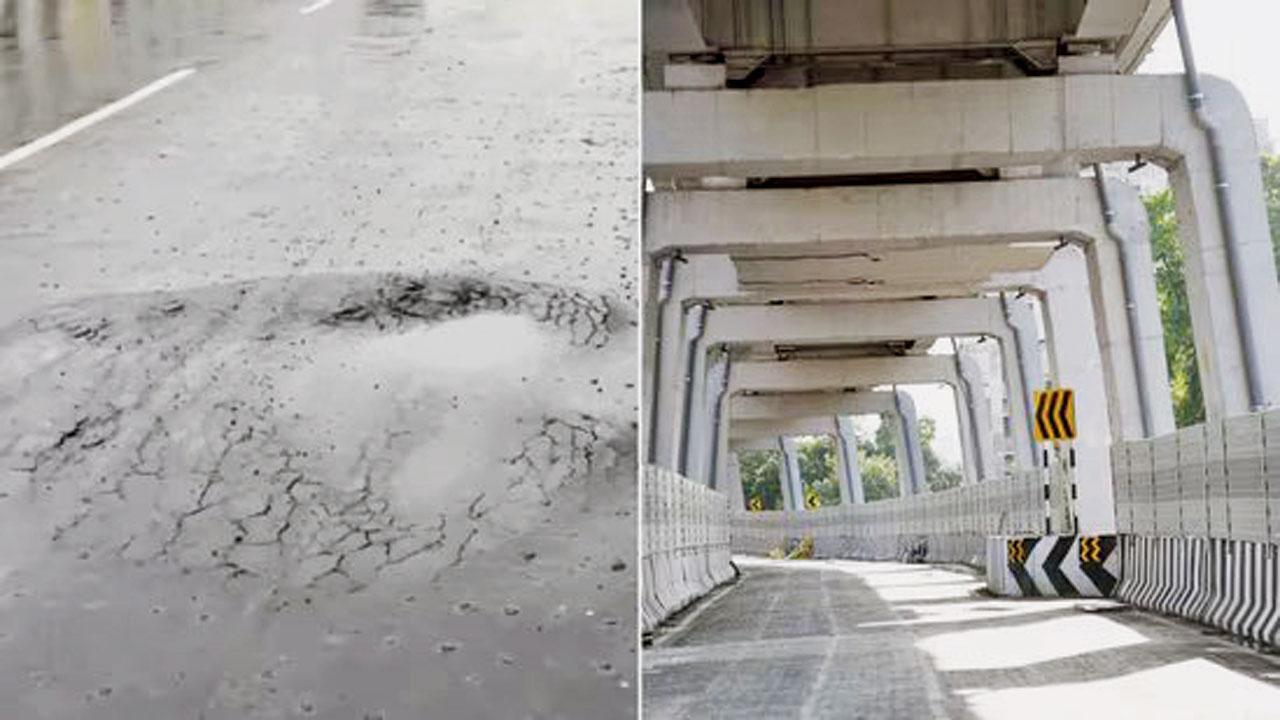 ડબલ ડેકર ફ્લાયઓવરમાં બે મહિનામાં જ તિરાડો જોવા મળી