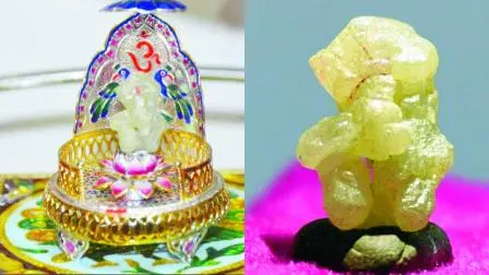રફ ડાયમન્ડમાં ભગવાન ગણેશજીની ઝાંખી