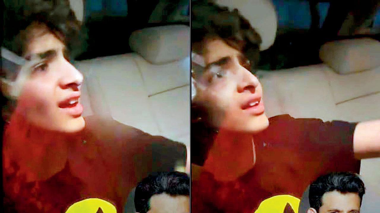 વાઈરલ વીડિયોમાંથી સ્ક્રીન શૉટ