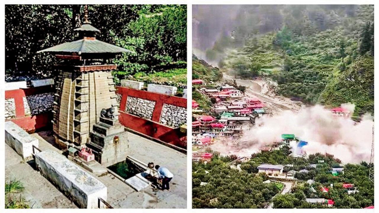 ગંગા નદીમાં આવેલા પૂરમાં ઉત્તરકાશીમાં આવેલું પ્રાચીન કલ્પ કેદાર મંદિર પણ ડૂબી ગયું