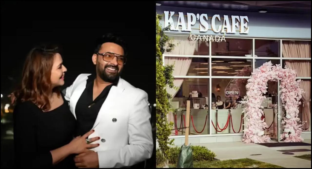 કપિલ શર્મા, તેની પત્ની અને `કપ્સ કૅફે` ફાઇલ તસવીર (સૌજન્ય: મિડ-ડે)