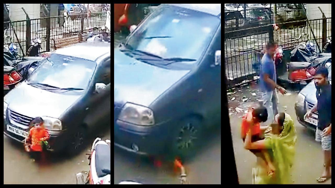 રસ્તા પર રમતું ૩ વર્ષનું બાળક કારના પૈડા નીચે આવી ગયું