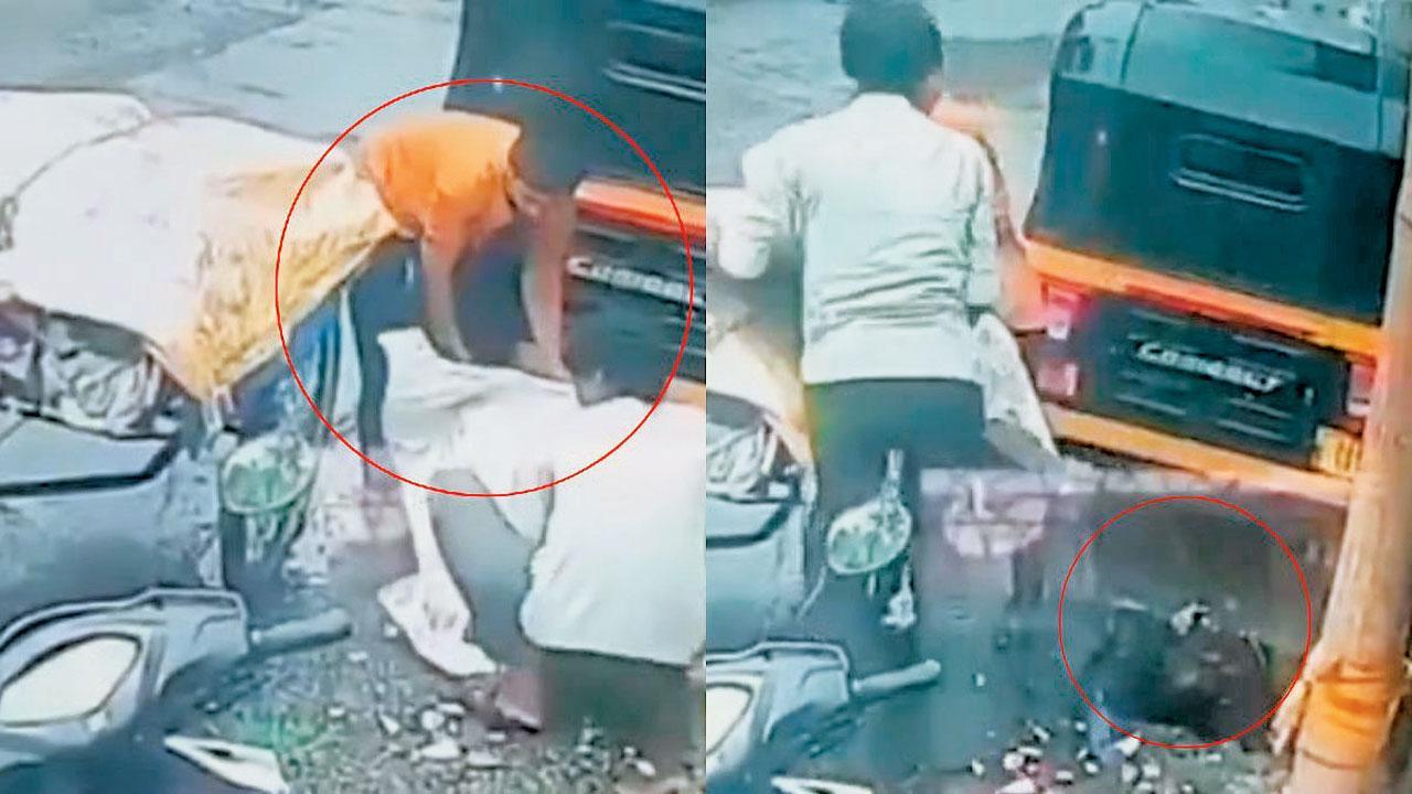 વસઈ-વિરારમાં ગટર પર મૂકેલાં લોખંડનાં ઢાંકણાં ચોરનારનો વિડિયો વાઇરલ થયો છે