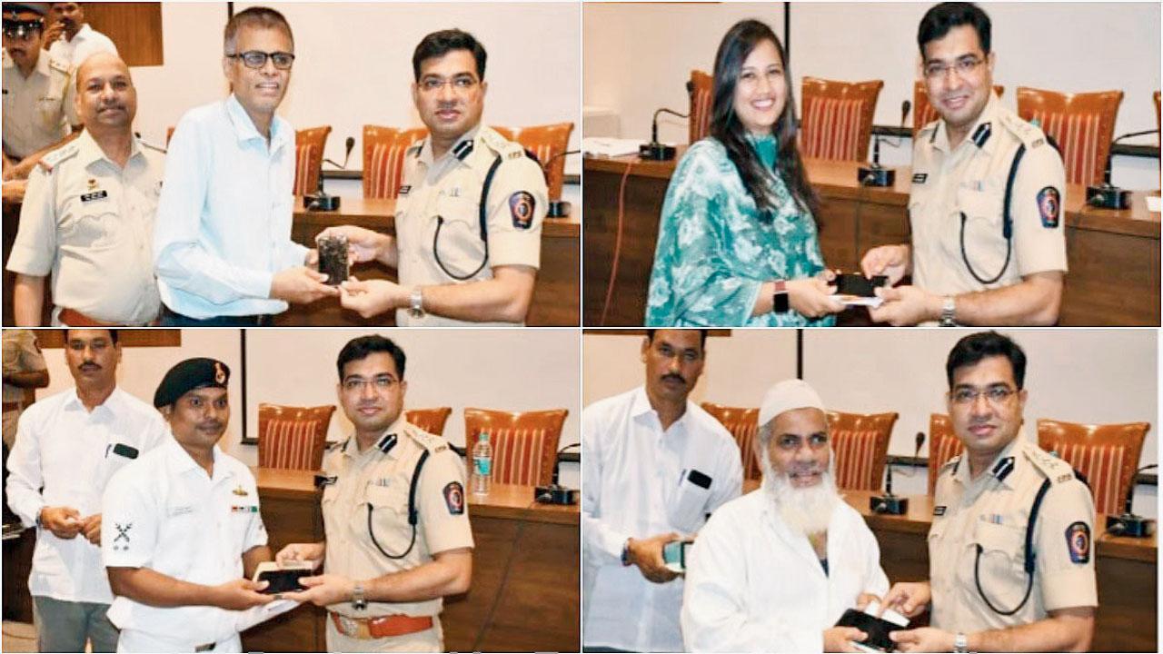 સાઉથ મુંબઈમાંથી ચોરાયેલા અને ખોવાયેલા ૧૭૬ મોબાઇલ પોલીસે શોધી આપ્યા