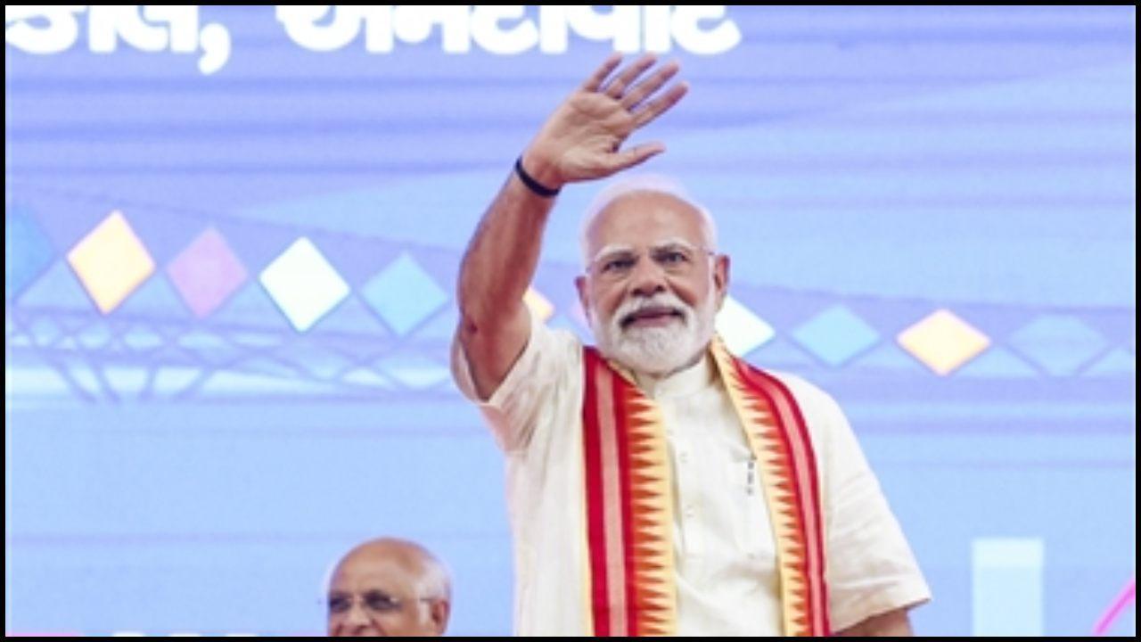 PM નરેન્દ્ર મોદી અમદાવાદમાં (તસવીર સૌજન્ય: એજન્સી)