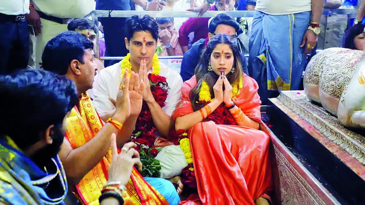 જાહ‍્નવી કપૂર અને સિદ્ધાર્થ મલ્હોત્રા