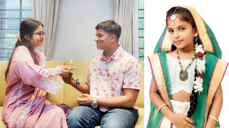 ટ્રાન્સપ્લાન્ટ થયેલા રિયાના હાથે શિવમ મિસ્ત્રીને રાખડી બાંધતી અનઅમતા અહમદ (ડાબે) અને રિયા મિસ્ત્રી, જેનો હાથ મળ્યો અનઅમતા અહમદને (જમણે)