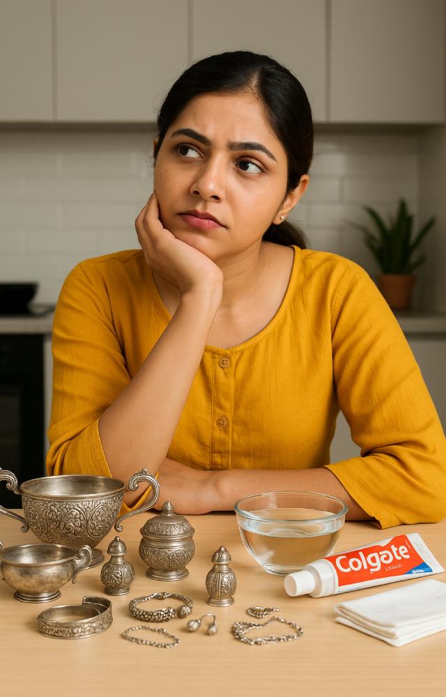 ચાંદીનાં વાસણોને કેવી રીતે ચમકાવશો?