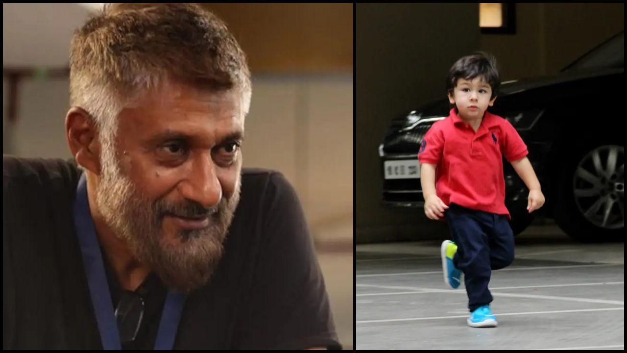 વિવેક અગ્નિહોત્રી અને તૈમુર અલી ખાન ફાઇલ તસવીર (સૌજન્ય: મિડ-ડે)